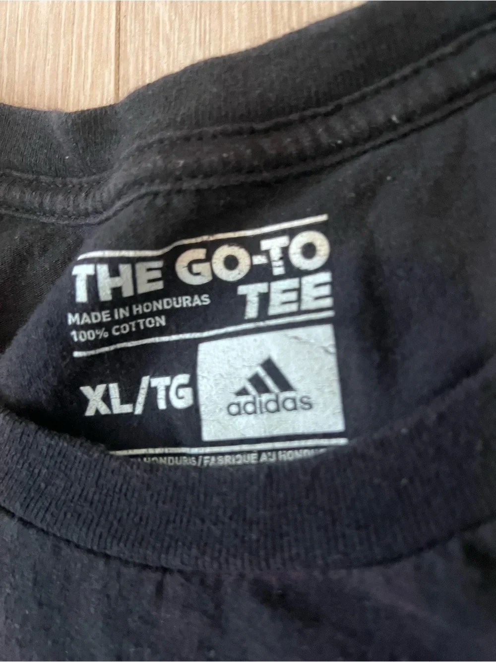 adidas Black LAFC Short-Sleeve Logo Tee with Gold Accents